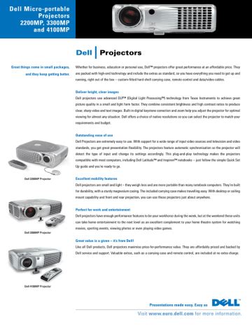 Dell 2200MP Manual pdf